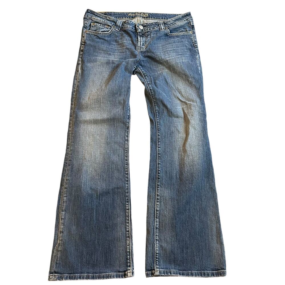 Vintage American Eagle Boyfriend 77 Jeans Size 14 Y2K Casual Boho Relaxed Preppy